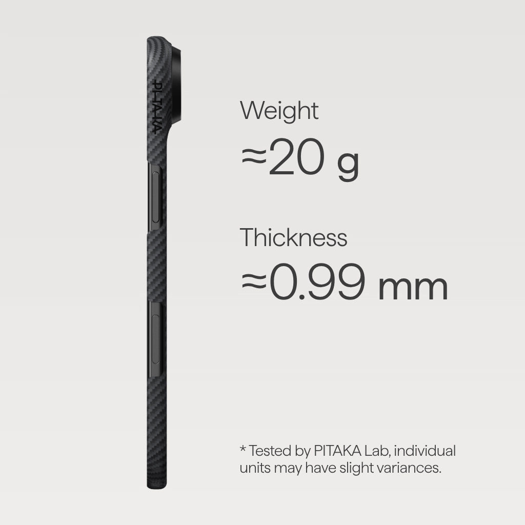 Ultra-Slim Case 600D Black/Grey (Twill)