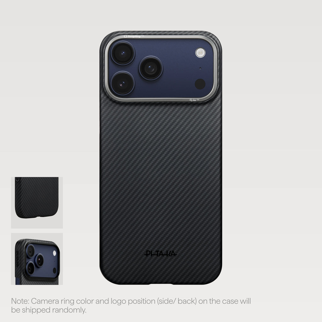 Ultra-Slim Case 600D Black/Grey (Twill) (PitaTap™)