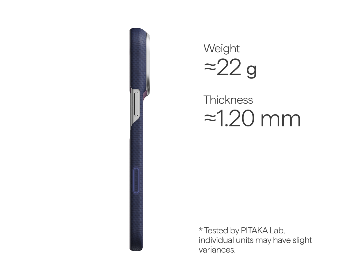 PTK Weaving - Sapphire Blue (PitaTap™) Edge Case For iPhone 18 Pro