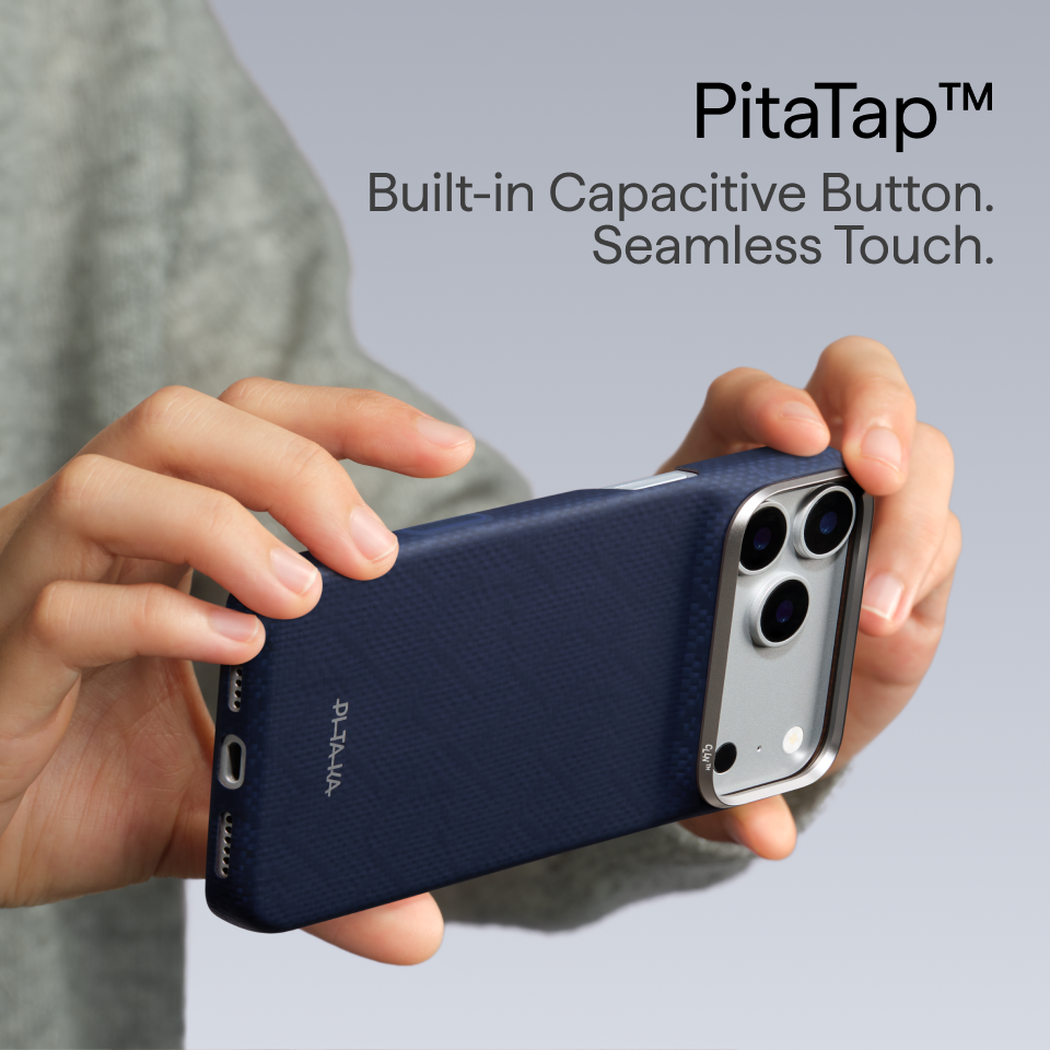 PTK Weaving - Sapphire Blue (PitaTap™) Edge Case For iPhone 18 Pro