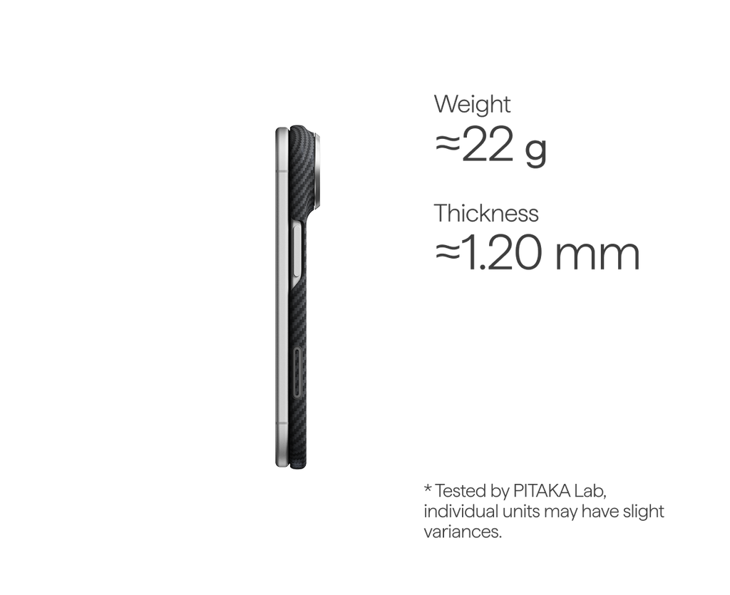 iPhone Duo Edge Case 600D Black/Grey (Twill) (PitaTap™)