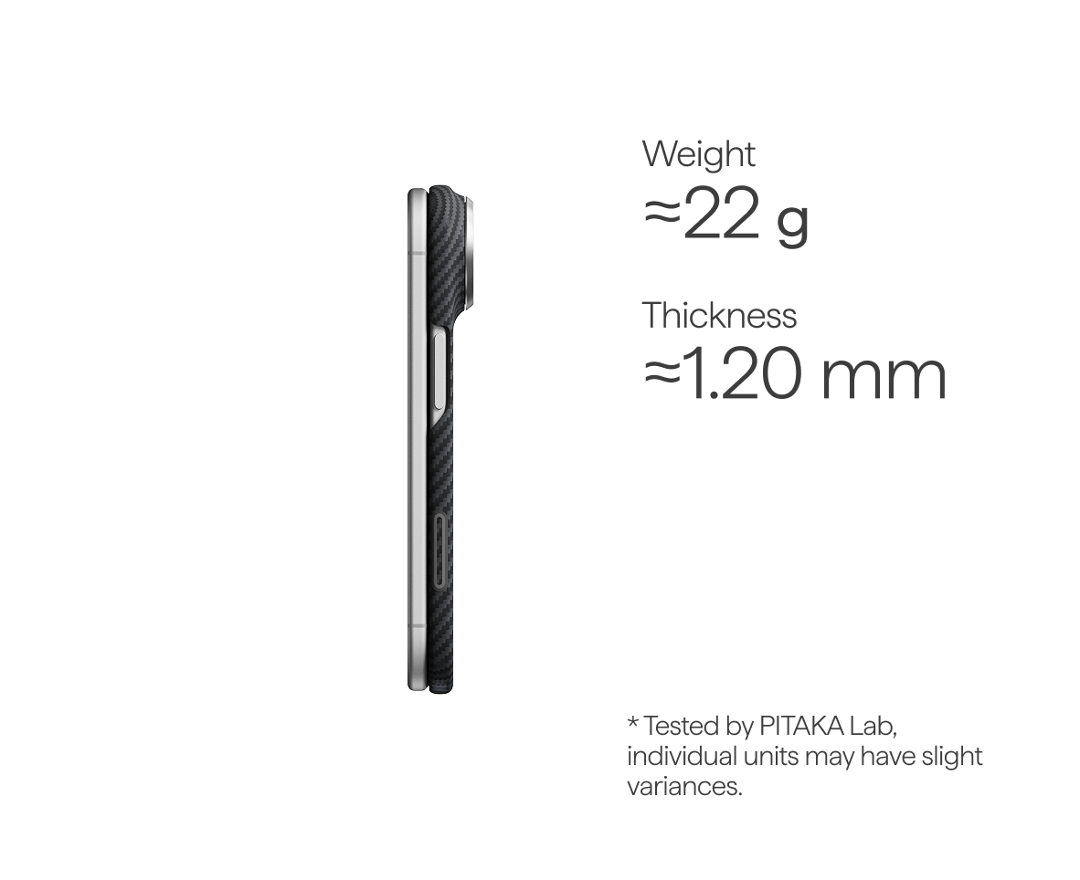 iPhone Duo Edge Case 600D Black/Grey (Twill) (PitaTap™)