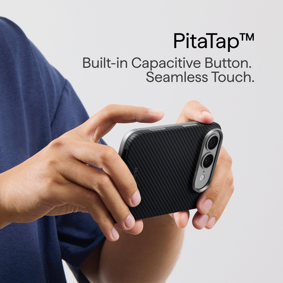 iPhone Duo Edge Case 600D Black/Grey (Twill) (PitaTap™)