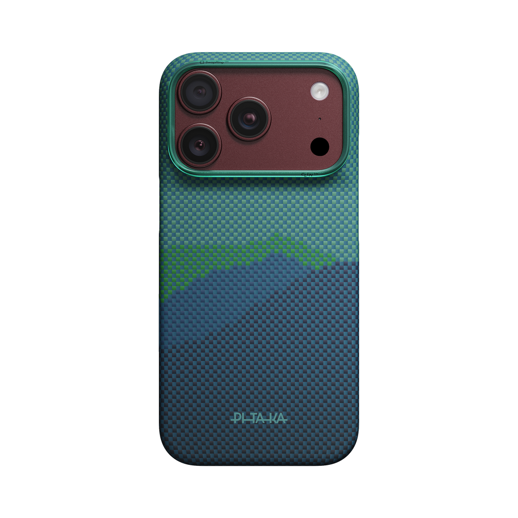 Summer Noon (PitaTap™) Edge Case, Burgundy finish, iPhone 18 Pro