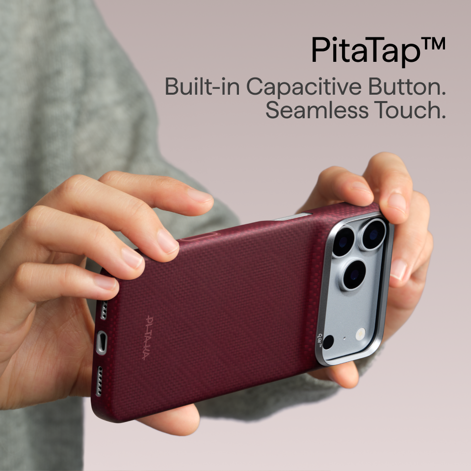 Burgundy (PitaTap™) Edge Case for iPhone 18 Pro Max