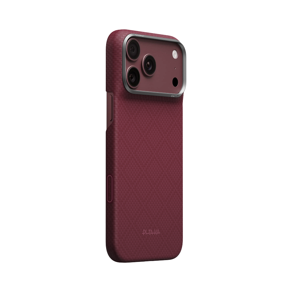 Burgundy (PitaTap™) Edge Case For iPhone 18 Pro