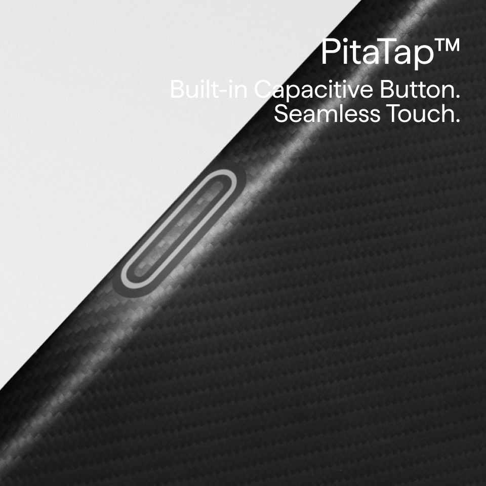 600D Black/Grey (Twill) (PitaTap™) Edge Case for iPhone 18 Pro Max