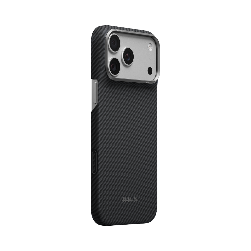 600D Black/Grey (Twill) (PitaTap™) Edge Case for iPhone 18 Pro Max