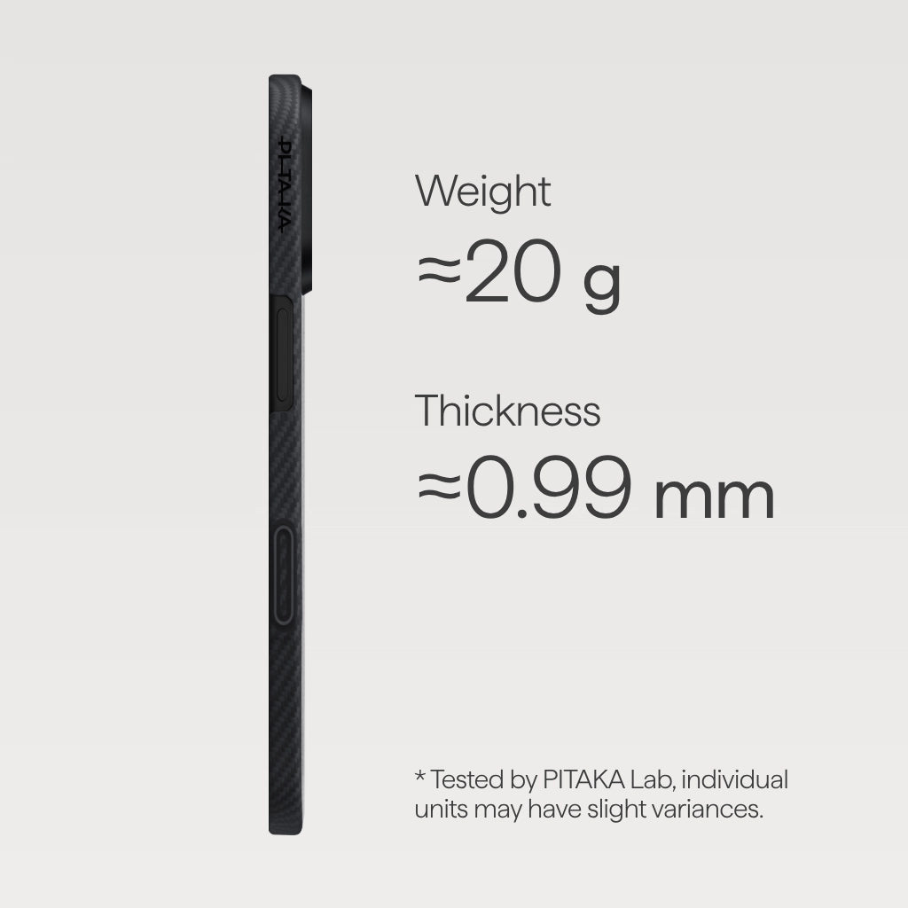 Ultra-Slim Case — 600D Black/Grey (Twill)