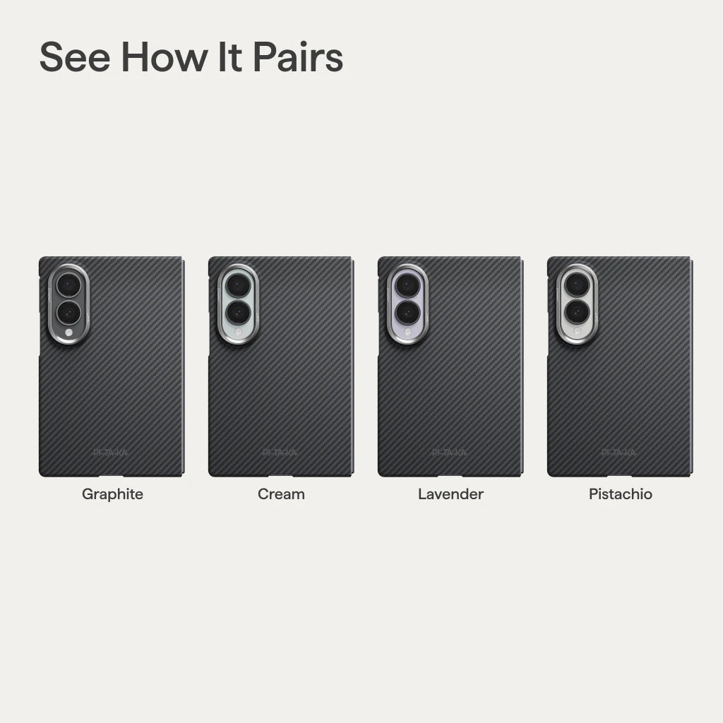Galaxy Z Fold8 Edge Case 600D Black/Grey (Twill)