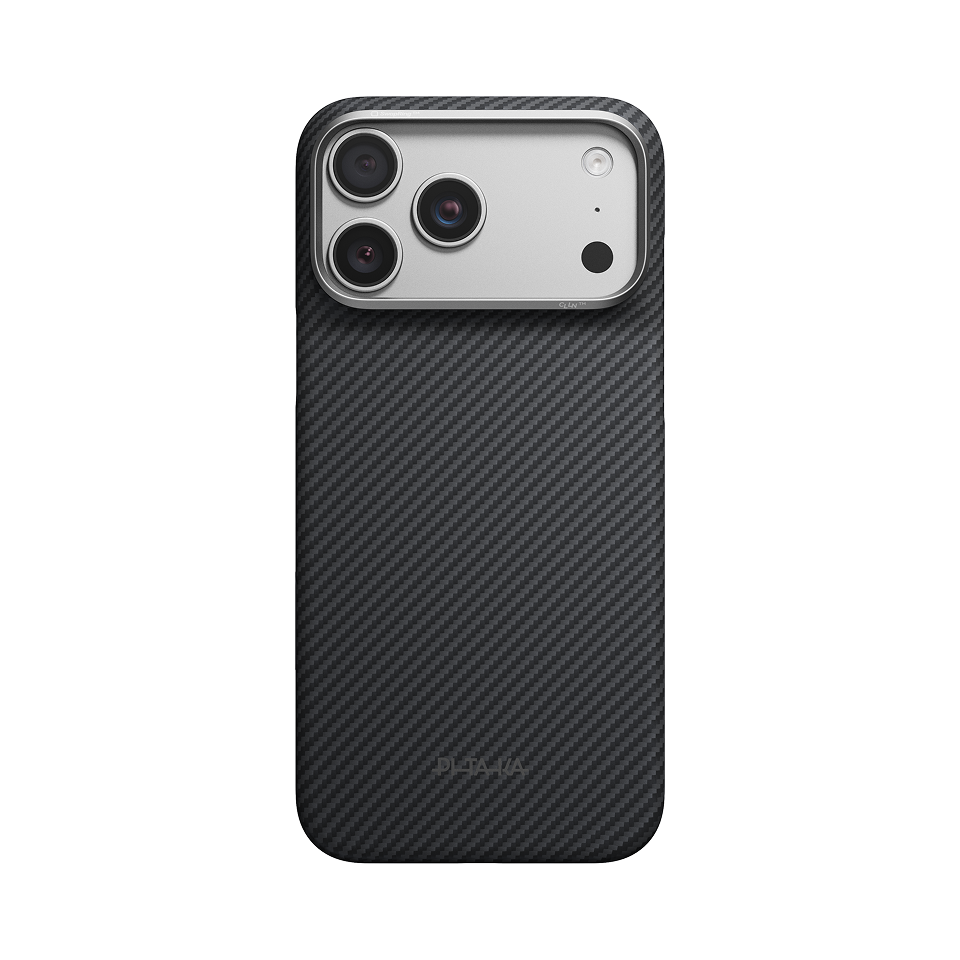 600D Black/Grey (Twill) (PitaTap™) Edge Case for iPhone 18 Pro