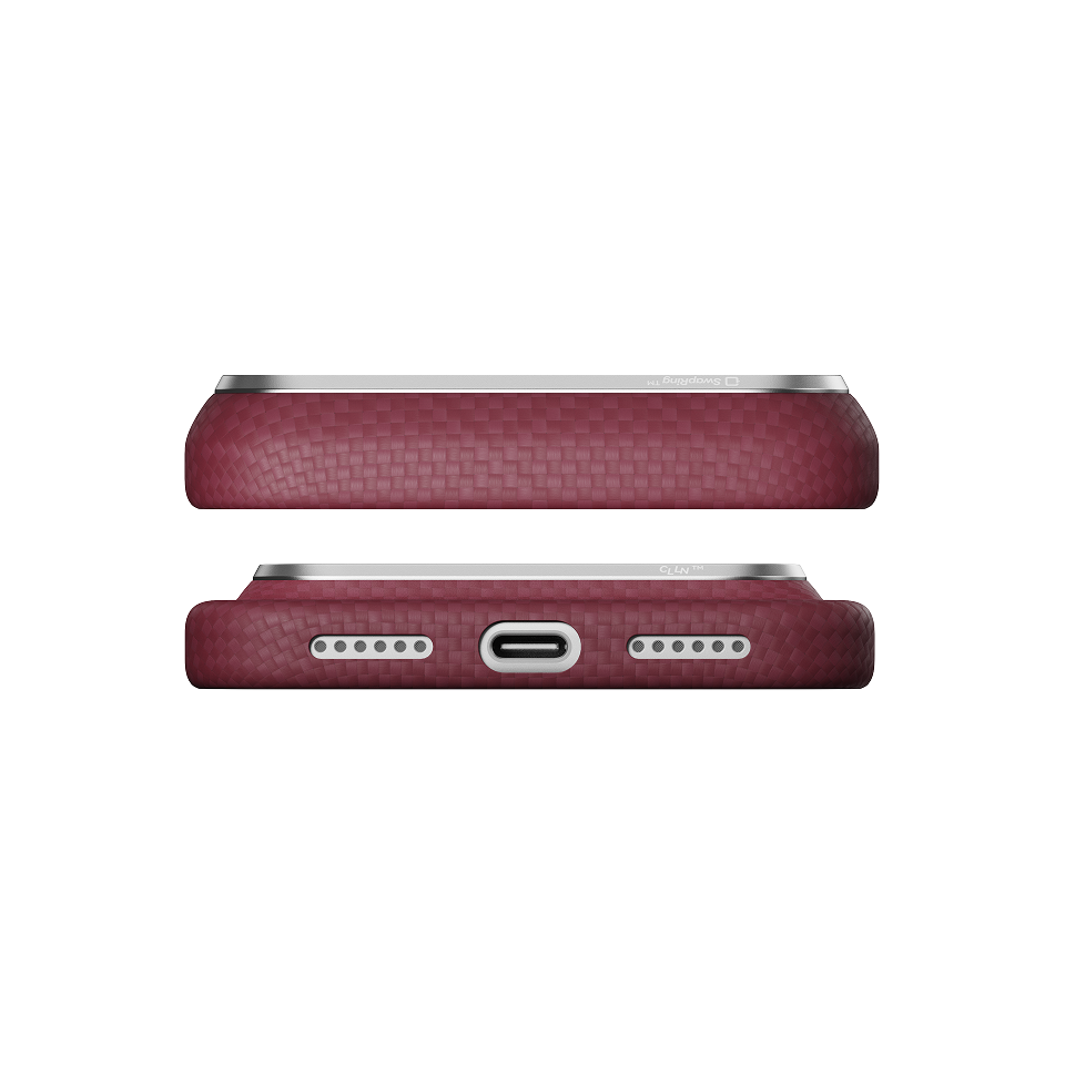 Burgundy (PitaTap™) Edge Case For iPhone 18 Pro