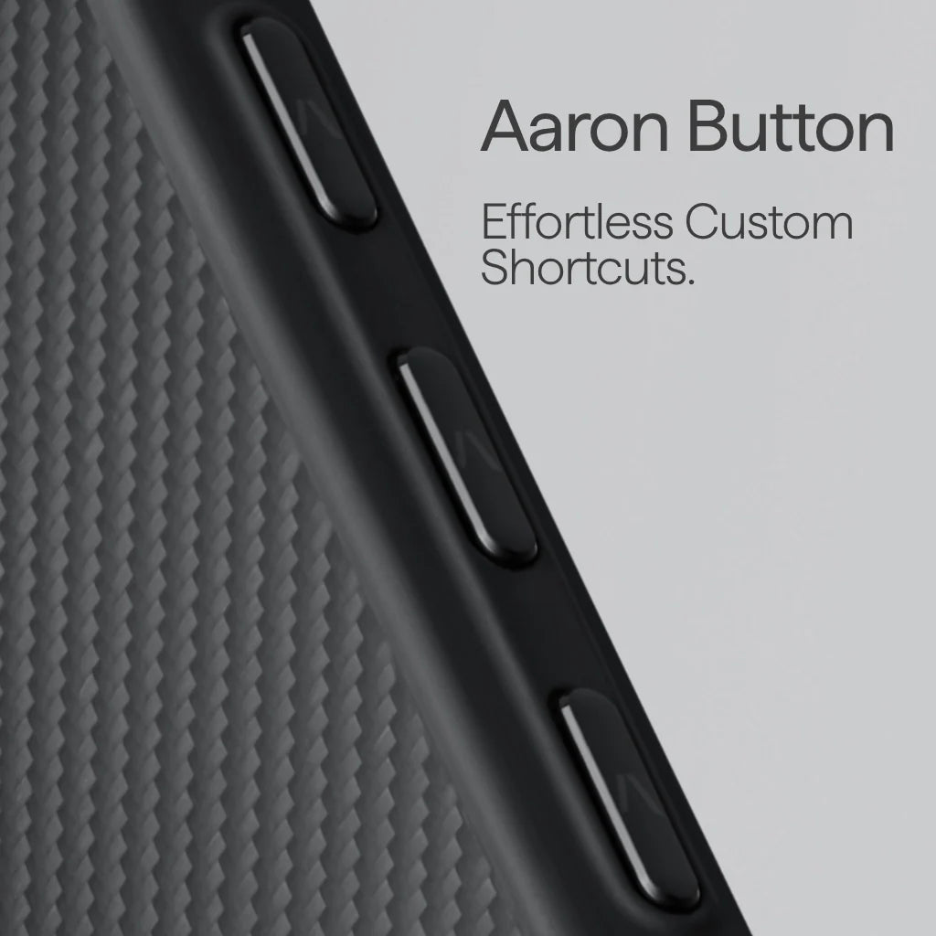 Samsung Galaxy S26 Ultra Cairn Case 600D Black/Grey (Twill) (Aaron Button)
