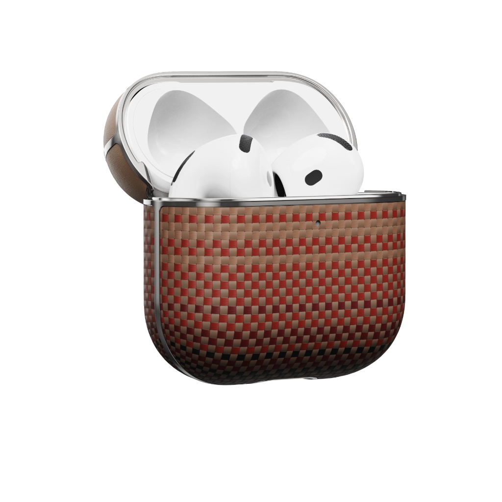 Чехол PITAKA для AirPods Pro / Pro 2 — 1500D Black/Grey (Plain)