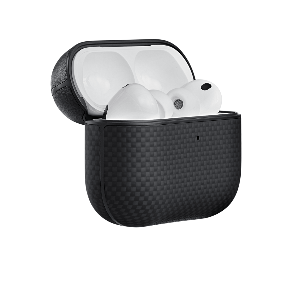Чехол PITAKA для AirPods Pro 3 — 1500D Black/Grey (Plain)