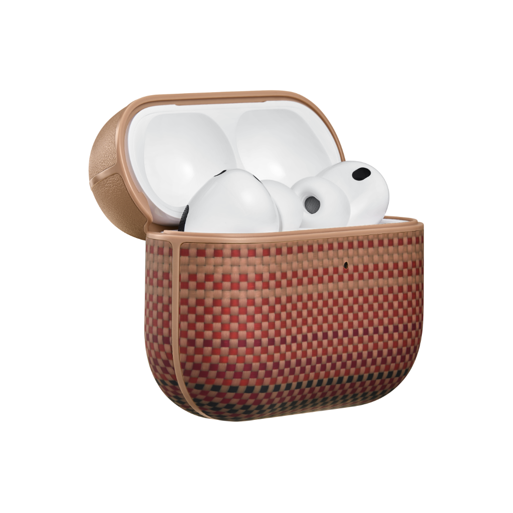 Чехол PITAKA для AirPods Pro 3 — 1500D Black/Grey (Plain)