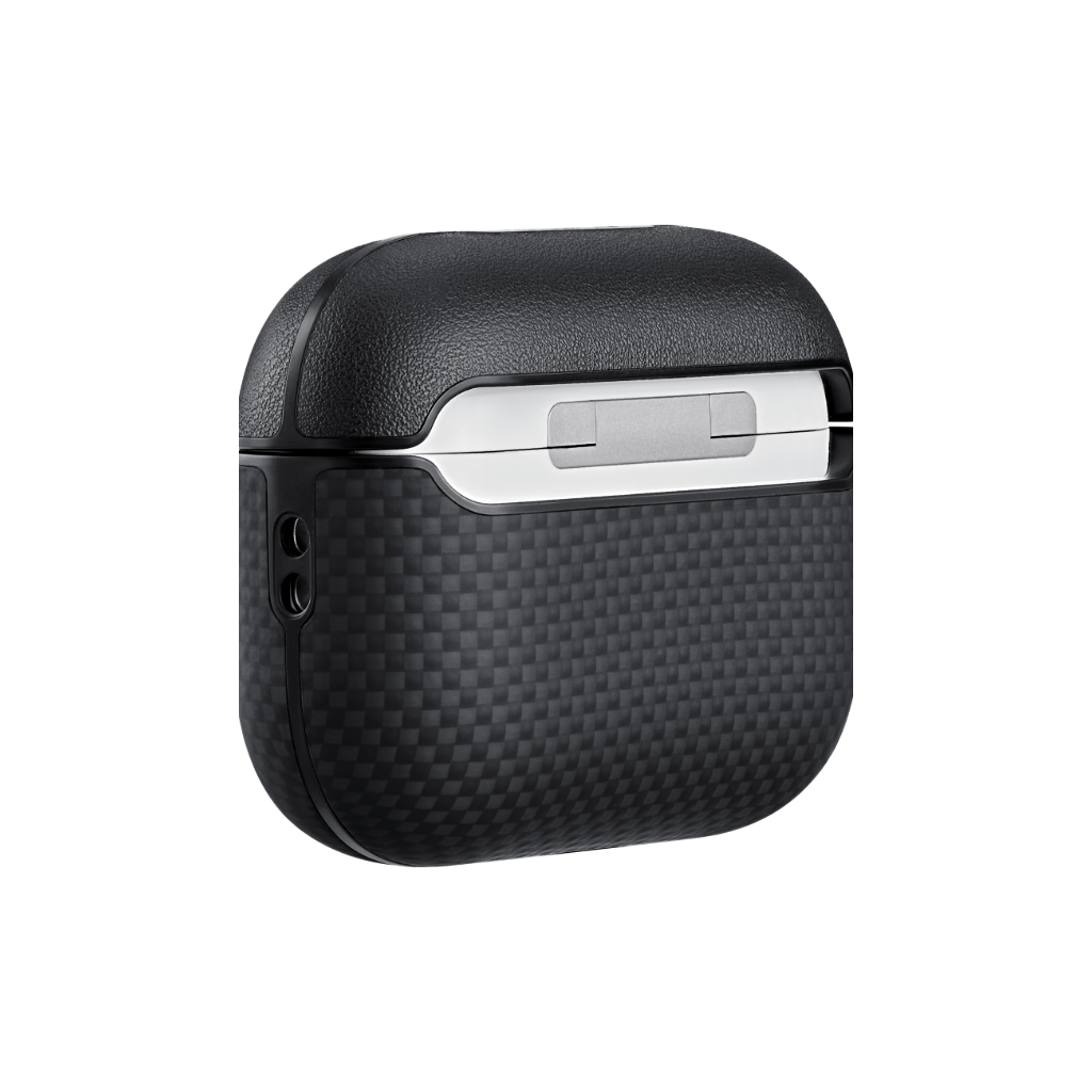 Чехол PITAKA для AirPods Pro 3 — 1500D Black/Grey (Plain)