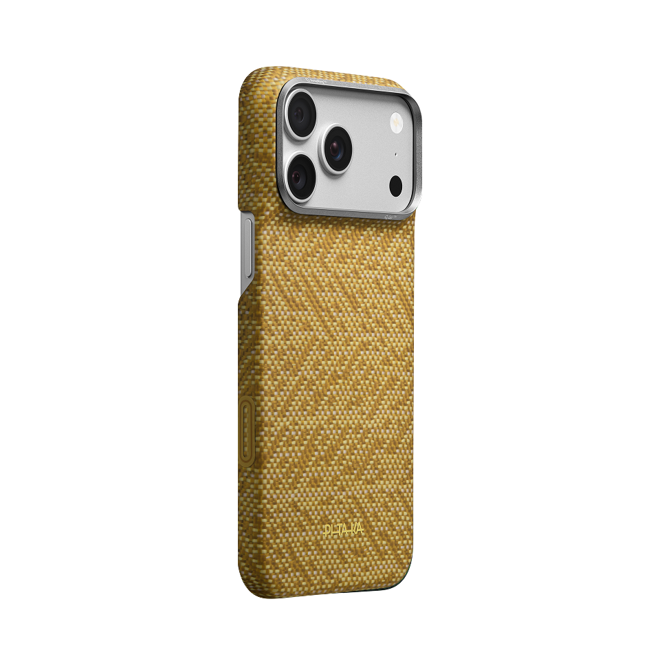 iPhone 18 Pro Max Edge Case Golden Drift - front view