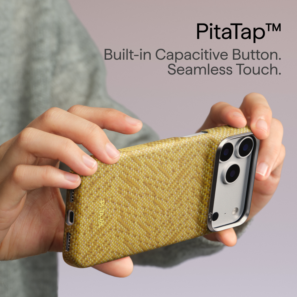 iPhone 18 Pro Max Edge Case Golden Drift - lifestyle view