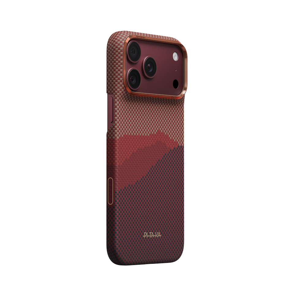 Autumn Dusk (PitaTap™) Edge Case, Burgundy finish, iPhone 18 Pro Max - main