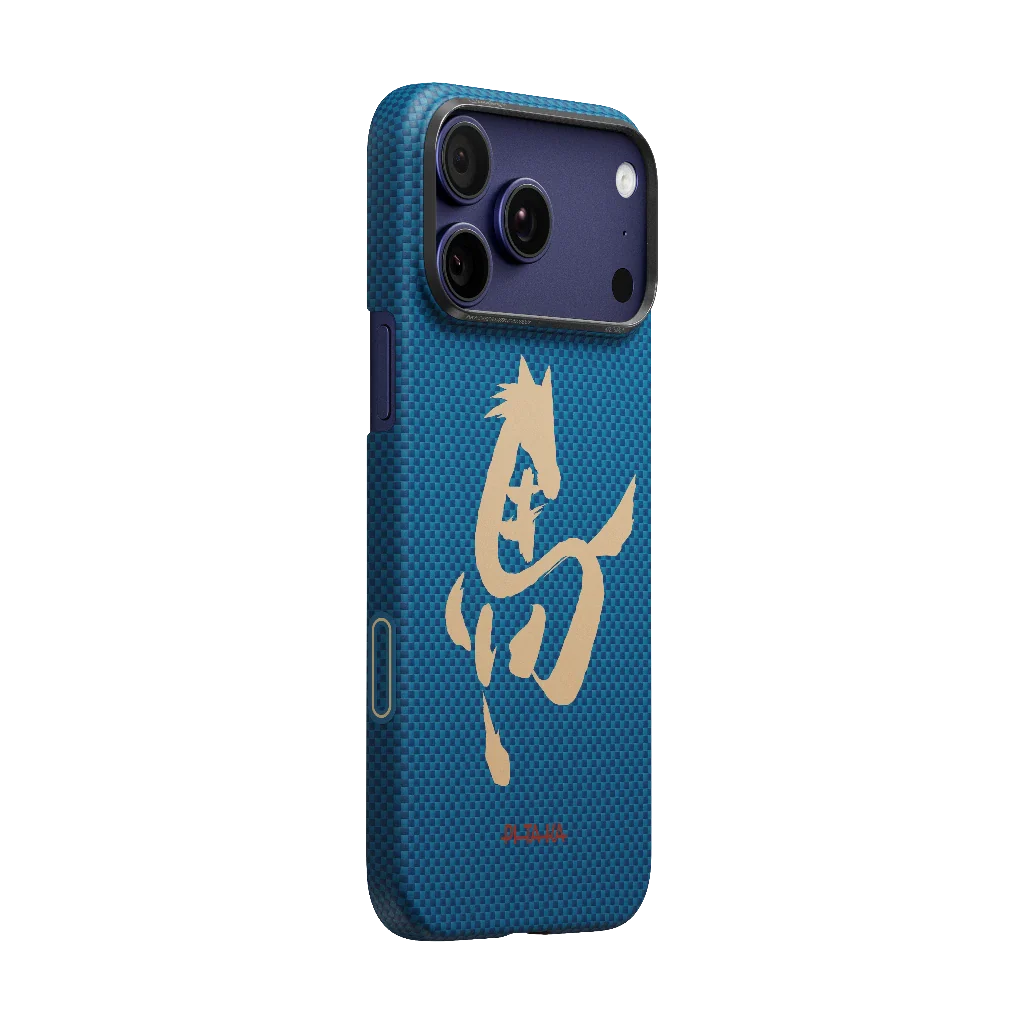 Чехол PITAKA Ink Horse Painting – Cinnabar для iPhone 17 Pro / iPhone 17 Pro Max