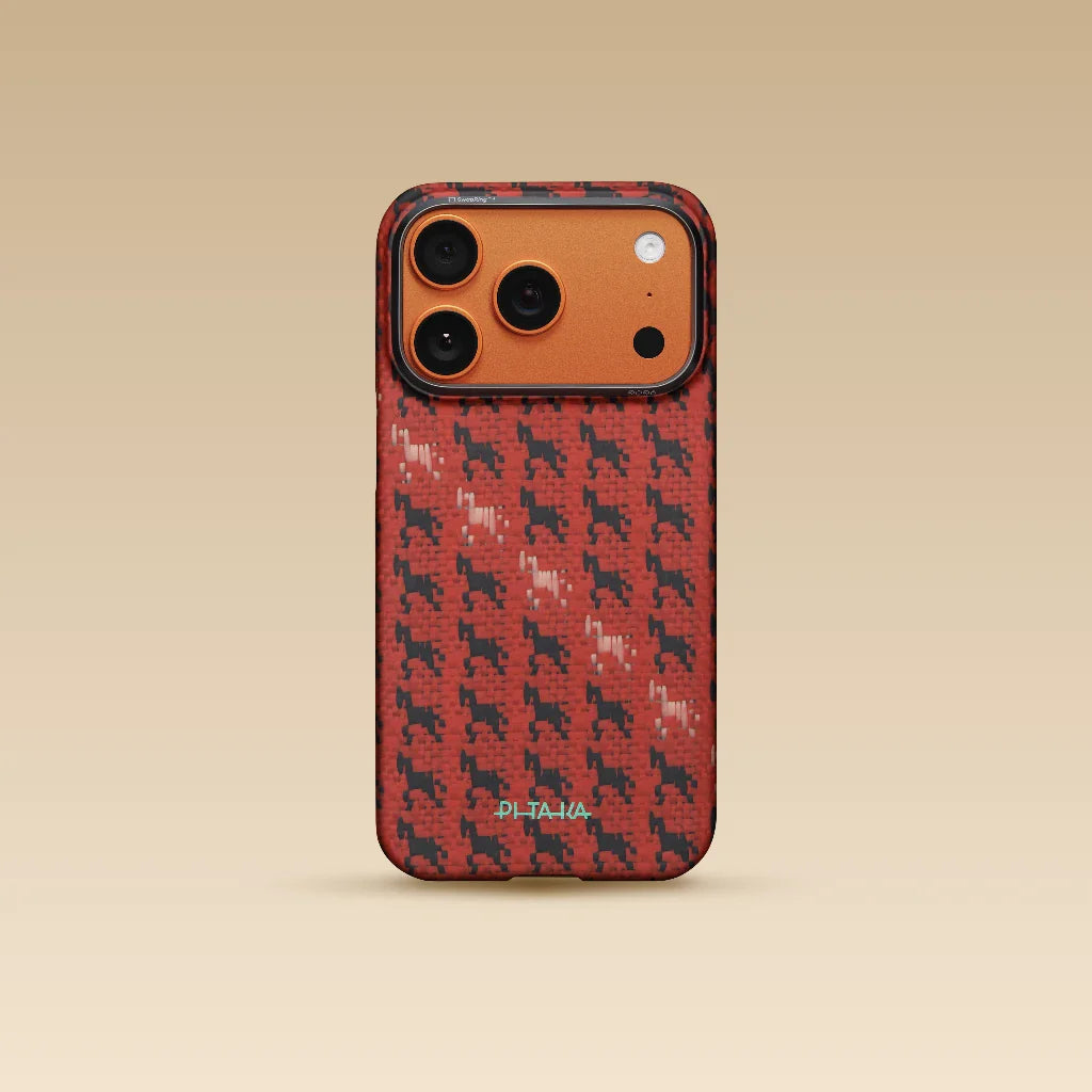 Чехол PITAKA Maroon (PitaTap™) для iPhone 17 Pro / iPhone 17 Pro Max