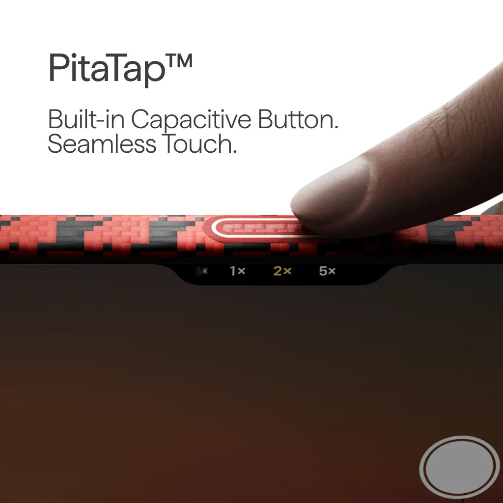 Чехол PITAKA Maroon (PitaTap™) для iPhone 17 Pro / iPhone 17 Pro Max