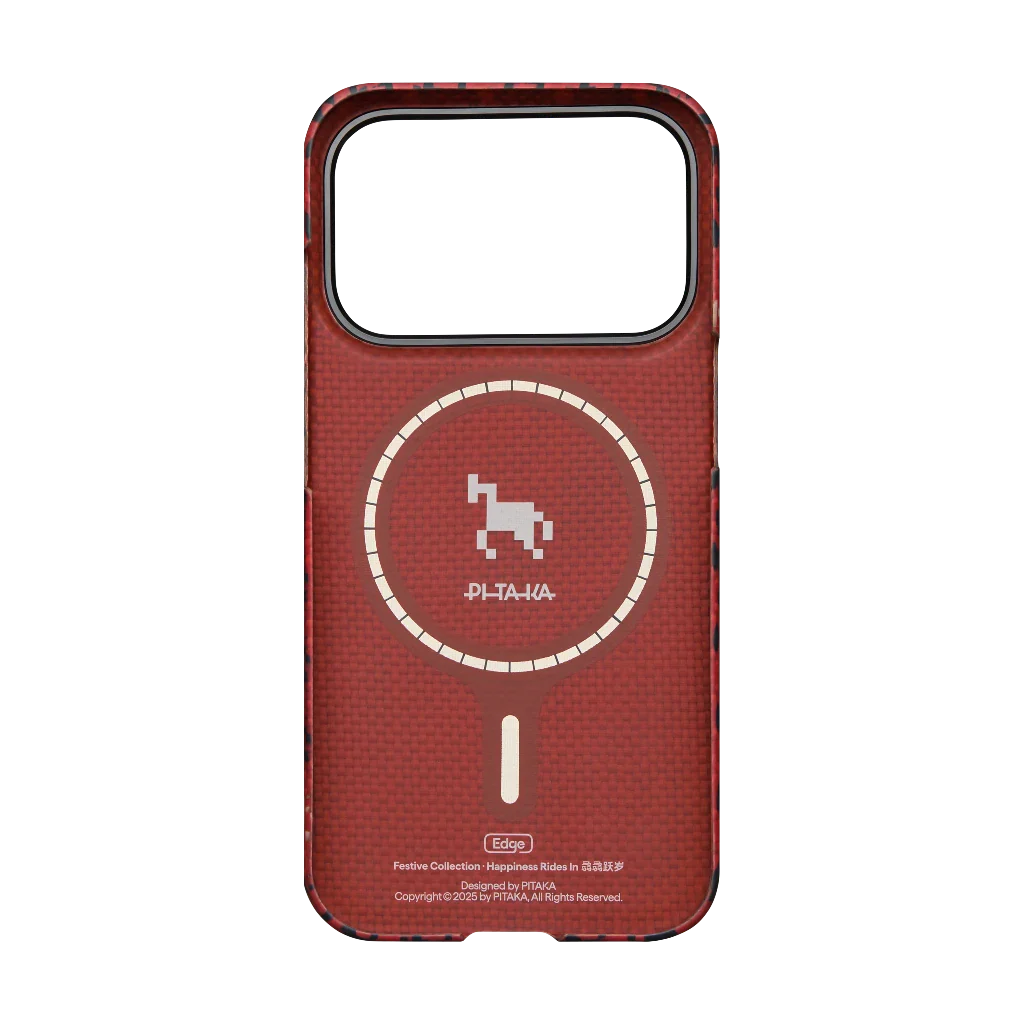Чехол PITAKA Maroon (PitaTap™) для iPhone 17 Pro / iPhone 17 Pro Max