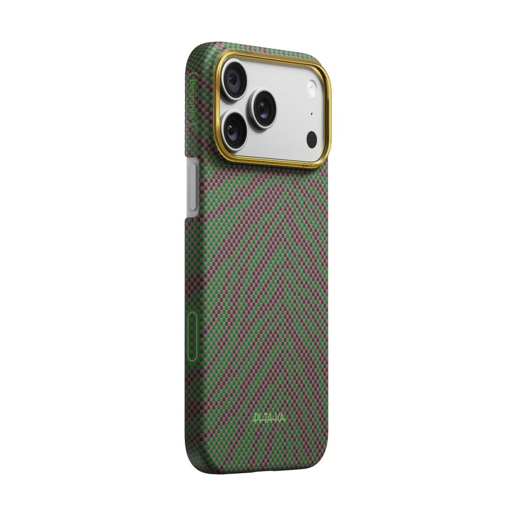 Чехол PITAKA Breath of Veins – Sprout Surge для iPhone 17 Pro / iPhone 17 Pro Max
