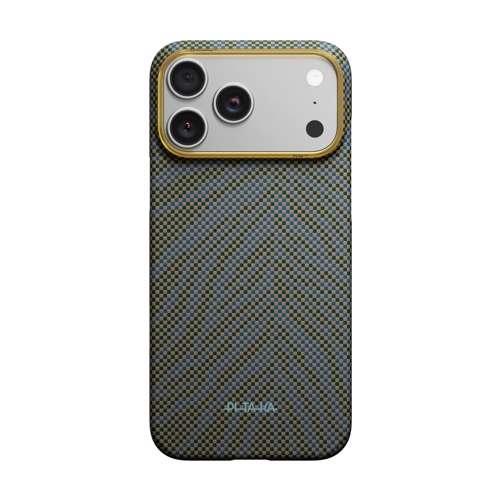 Чехол PITAKA Breath of Veins – Dive Green для iPhone 17 Pro / iPhone 17 Pro Max