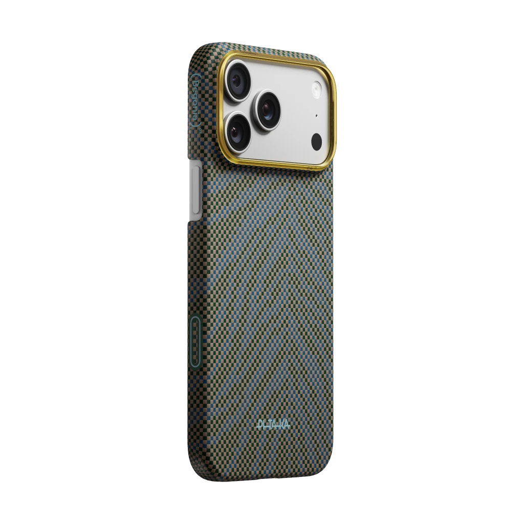 Чехол PITAKA Breath of Veins – Dive Green для iPhone 17 Pro / iPhone 17 Pro Max