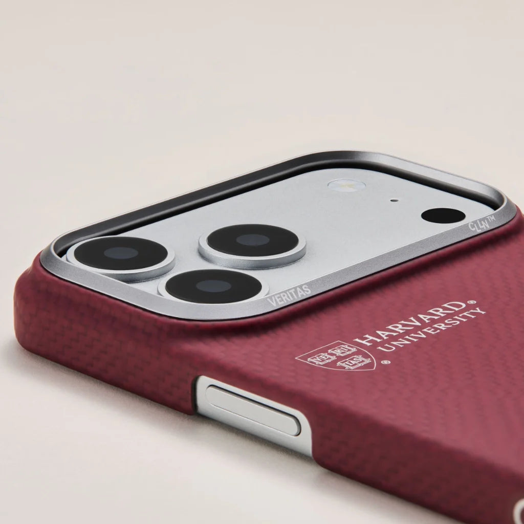 Чехол PITAKA Harvard Crimson (PitaTap™) для iPhone 17 Pro / iPhone 17 Pro Max