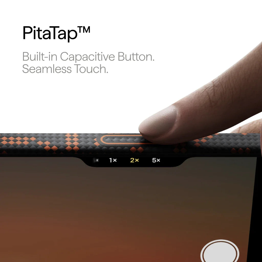 Чехол PITAKA Leaping - Orange Black (PitaTap™) для iPhone 17 Pro / iPhone 17 Pro Max