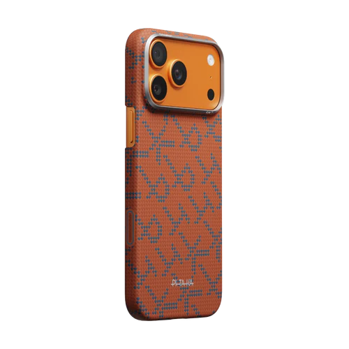 Чехол PITAKA Leaping - Blue Orange (PitaTap™) для iPhone 17 Pro / iPhone 17 Pro Max