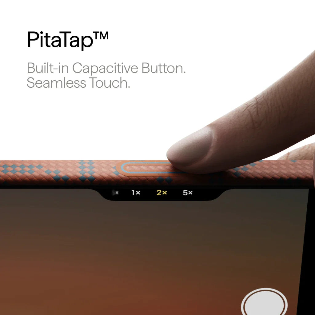 Чехол PITAKA Leaping - Blue Orange (PitaTap™) для iPhone 17 Pro / iPhone 17 Pro Max